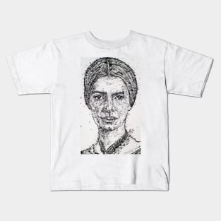 EMILY DICKINSON ink portrait Kids T-Shirt